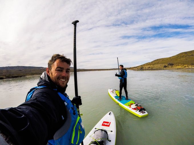 Paddleboarding in Patagonia Tempest Two